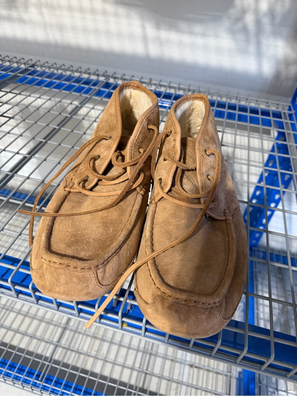 UGG Chestnut Suede Moccasin Slip-On Loafers